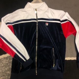 Fila velour track jacket